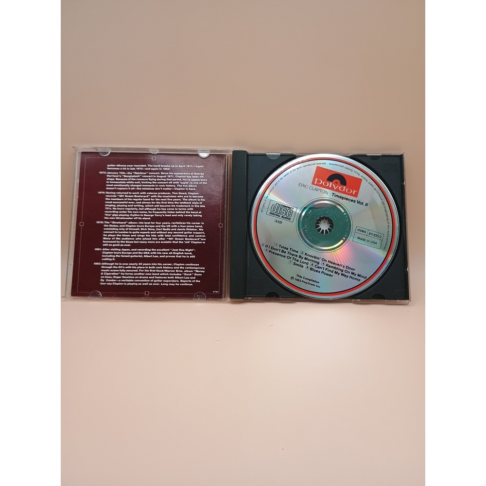 Eric Clapton Timepieces Vol II Live In The Seventies CD Polydor 811 835-2 Rock - Picture 3 of 3